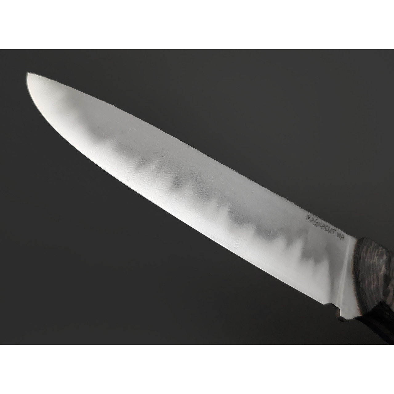 Волчий Век нож Рентген Custom сталь Magnacut WA стоунвош, рукоять Carbon fiber