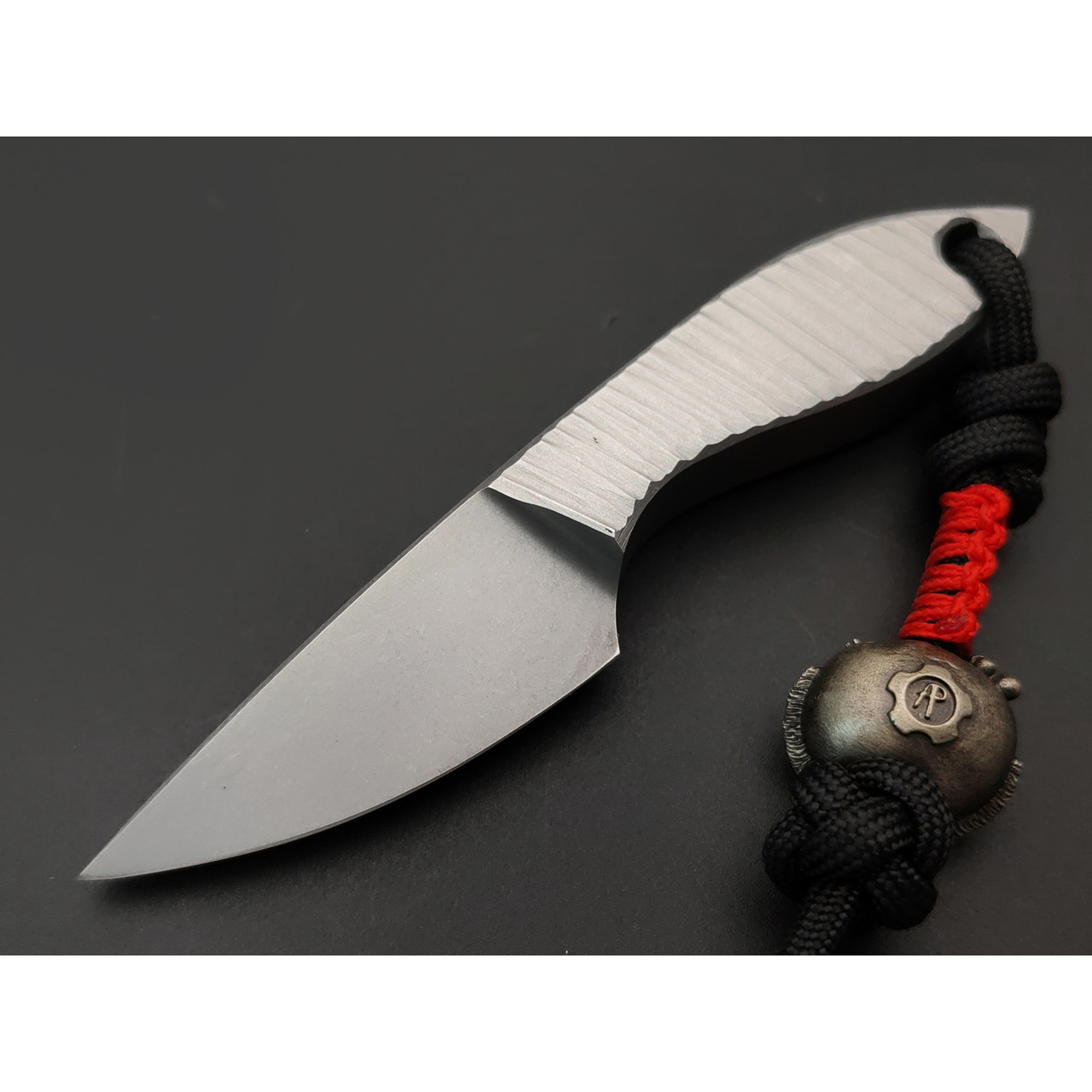 Волчий Век нож скелетная Мини МасичЬка Brutal Concept 12 мм сталь D2 WA стоунвош, рукоять сталь