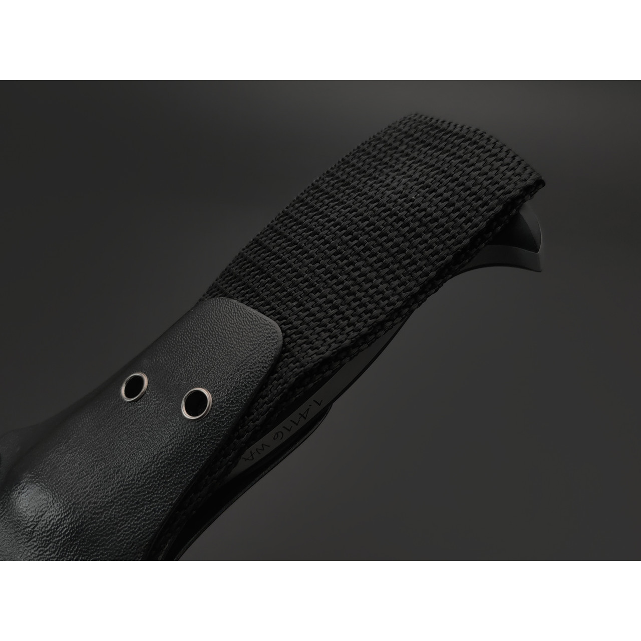 Волчий Век нож Беркем Custom XXL сталь 1.4116 WA стоунвош, рукоять G10 black, пины карбон