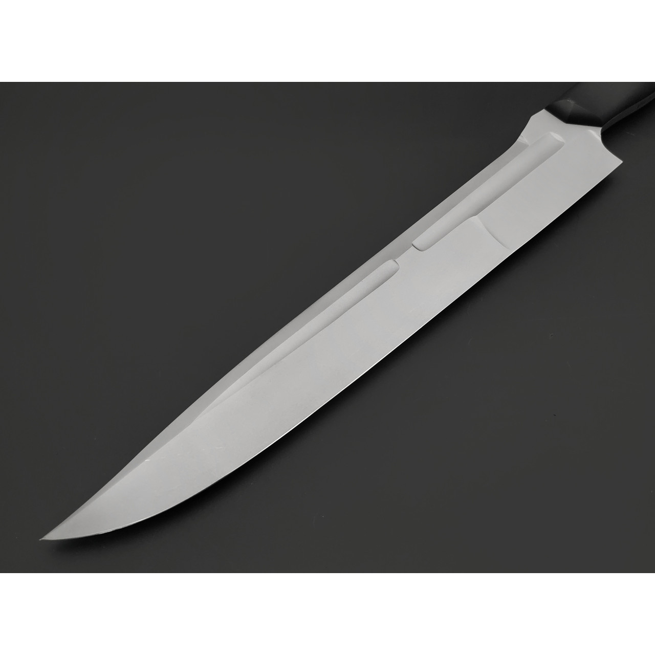 Волчий Век нож Беркем Custom XXL сталь 1.4116 WA стоунвош, рукоять G10 black, пины карбон