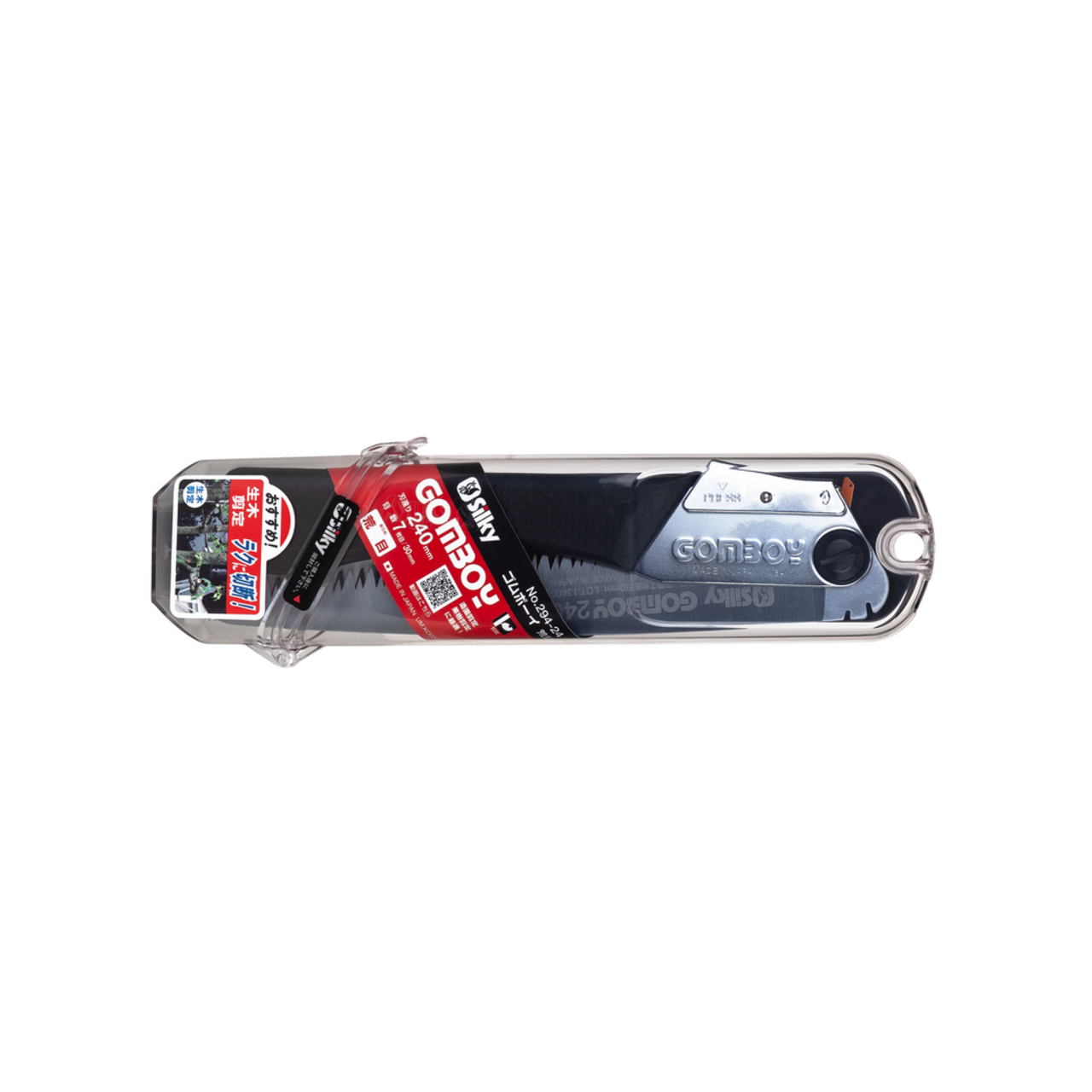 Silky пила складная Gomboy 240 мм 294-24, рукоять сталь, резина чёрная