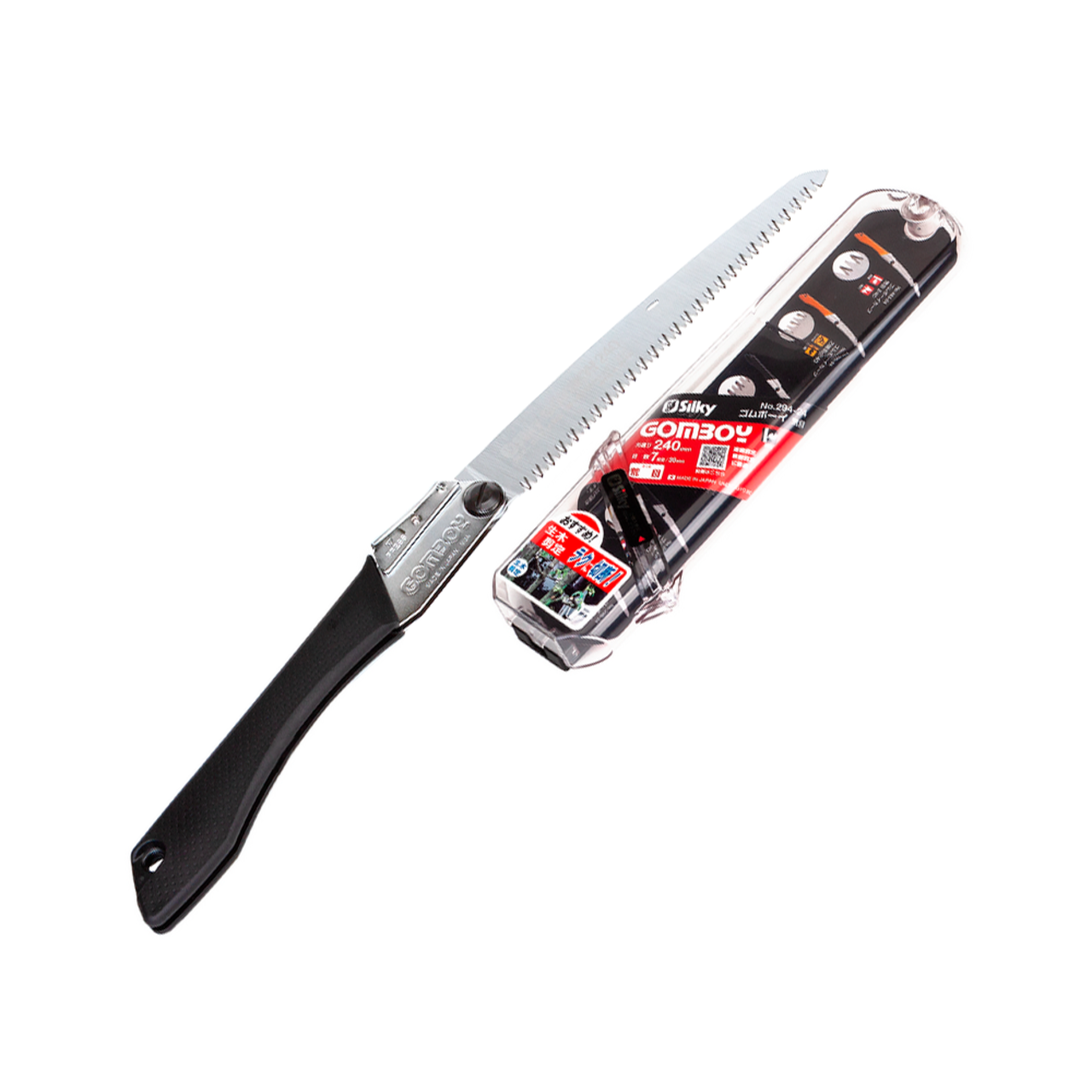 Silky пила складная Gomboy 240 мм 294-24, рукоять сталь, резина чёрная