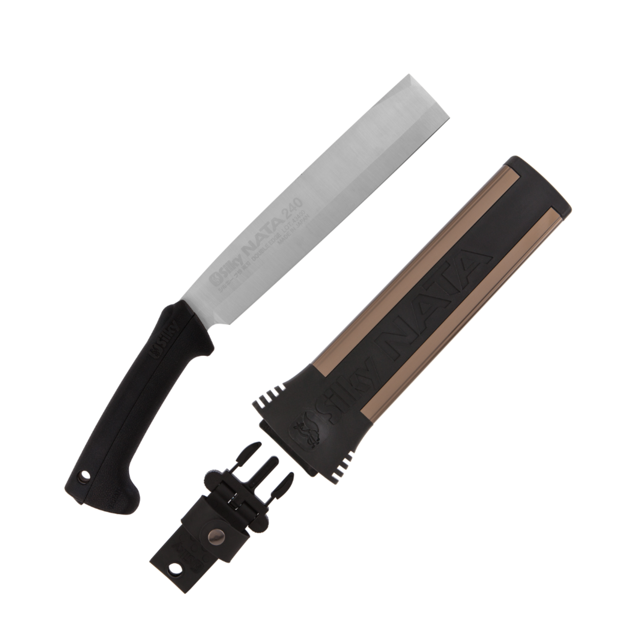 Silky нож Nata double blade 240 мм 555-24, рукоять резина чёрная