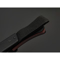 Град Горький нож Леший сталь Aus-10Co bead blast, рукоять G10 black & red