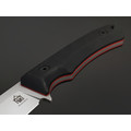Град Горький нож Леший сталь Aus-10Co bead blast, рукоять G10 black & red