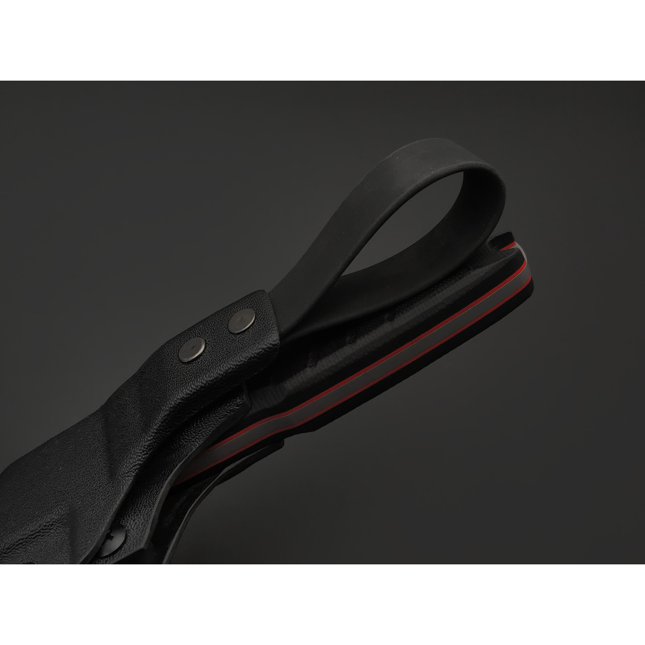 Град Горький нож Шторм сталь Aus-10Co bead blast, рукоять G10 black & red