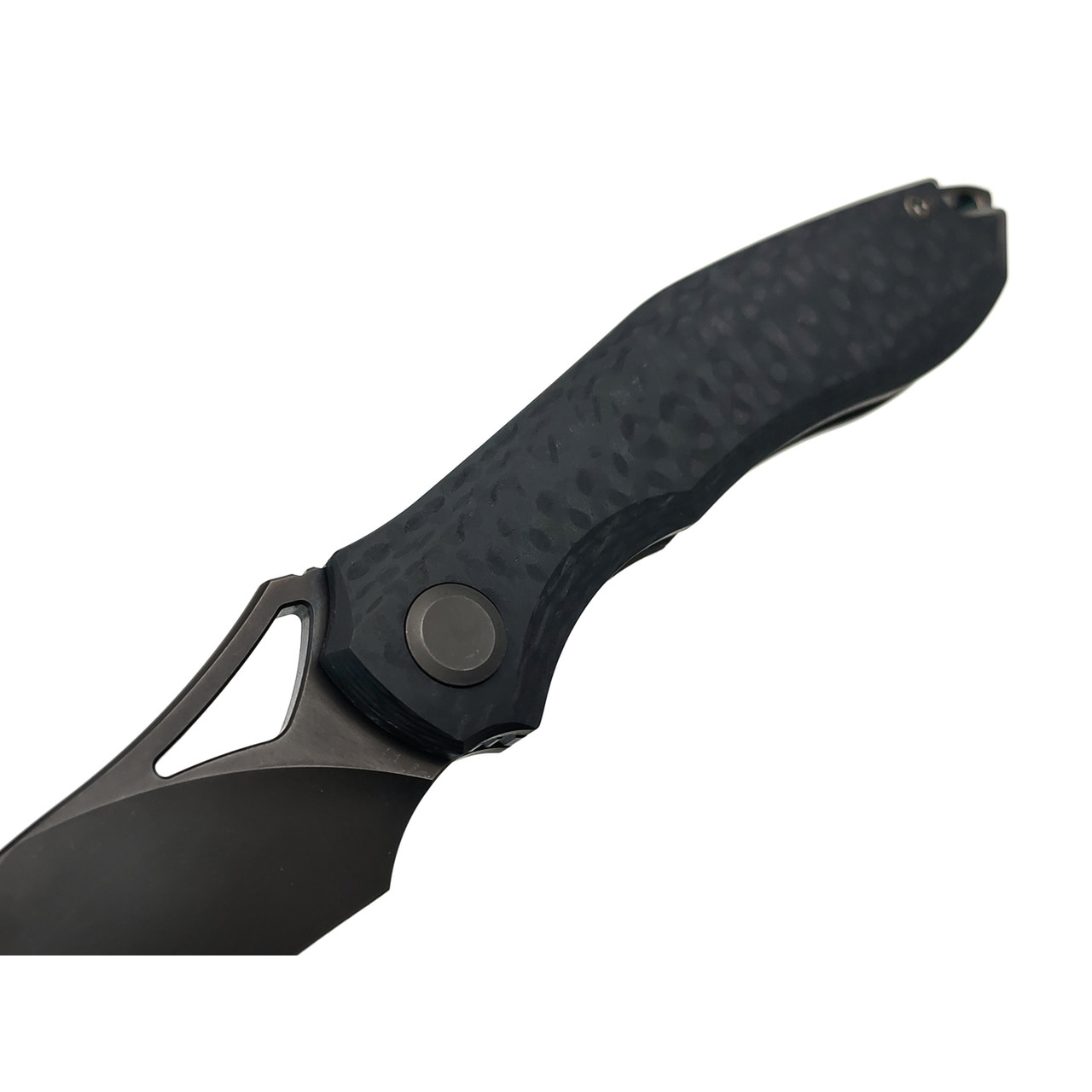 TuoTown складной нож Hawk сталь T10S black PVD, рукоять Carbon G10