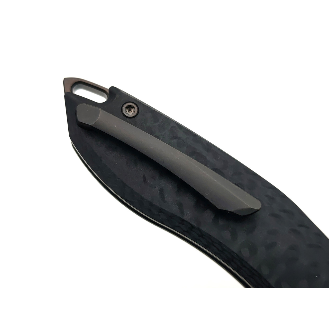 TuoTown складной нож Hawk сталь T10S black PVD, рукоять Carbon G10