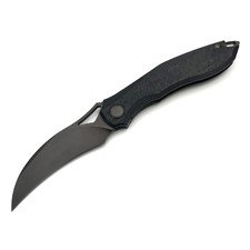 TuoTown складной нож Hawk сталь T10S black PVD, рукоять Carbon G10