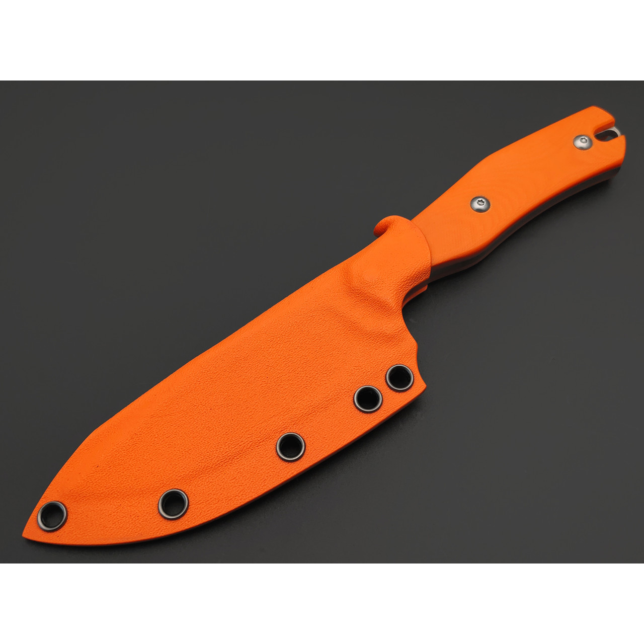 Knife Tech нож Махаон сталь K340 satin, рукоять G10 orange, kydex orange