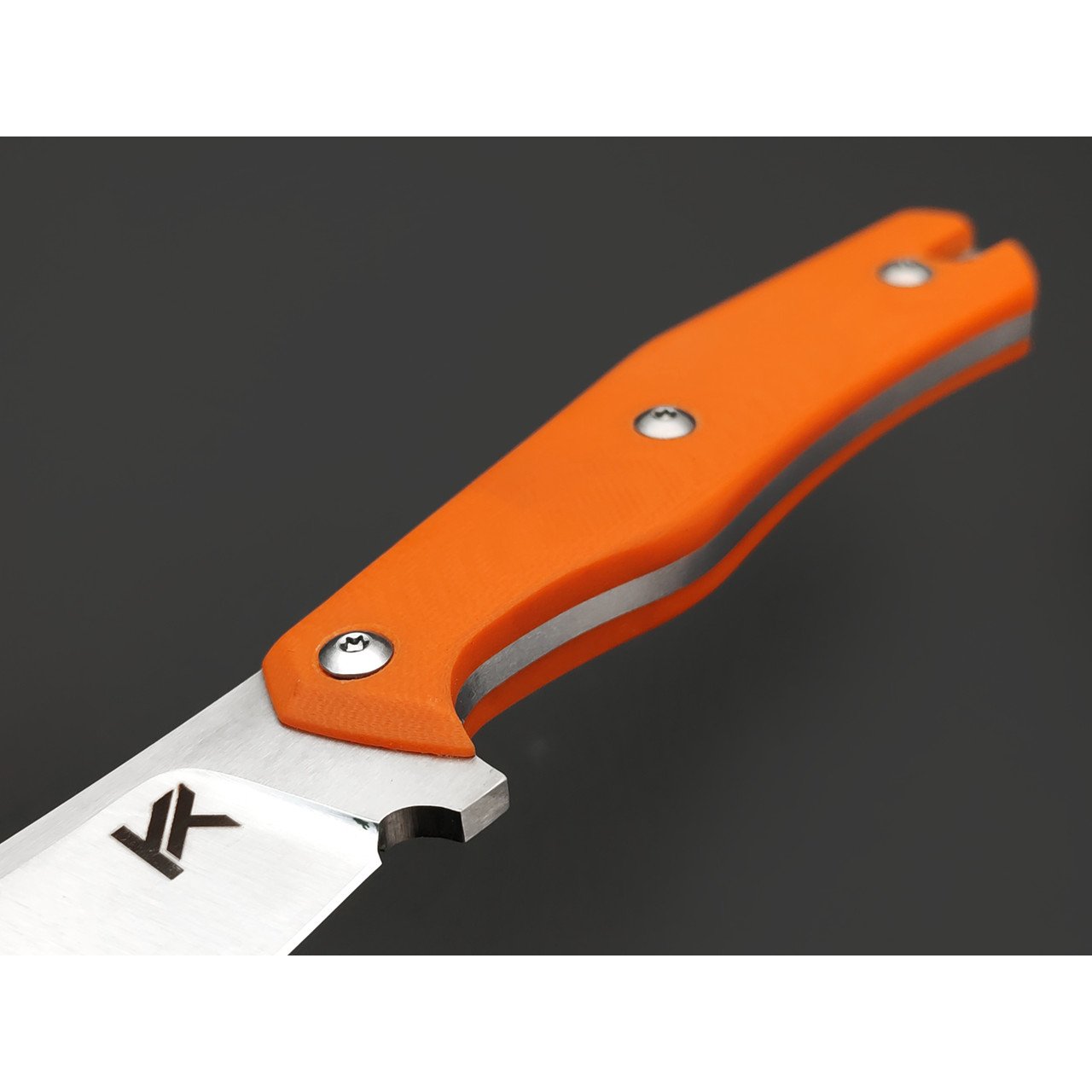 Knife Tech нож Махаон сталь K340 satin, рукоять G10 orange, kydex orange