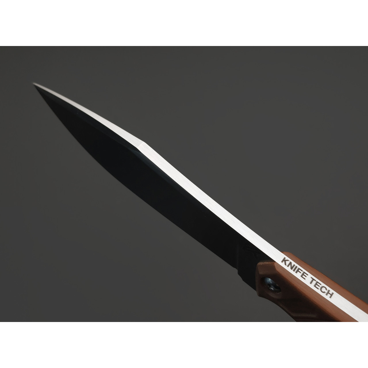 Knife Tech нож Махаон сталь K340 satin, рукоять G10 brown, kydex black
