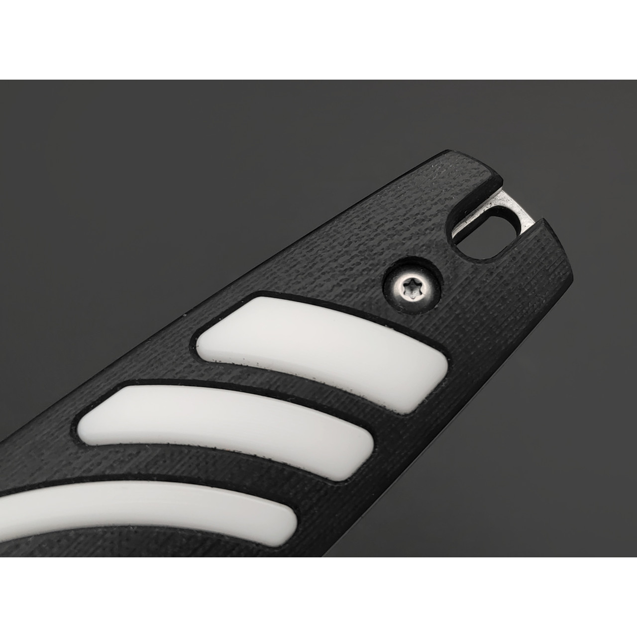 Knife Tech нож Скин-Ду сталь K340 satin, рукоять G10 black & white, kydex black