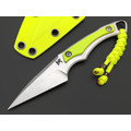 Knife Tech нож Гелион сталь K340 satin, рукоять сталь, G10 neon yellow, kydex neon yellow Knife Tech нож Гелион сталь K340 satin, рукоять сталь, G10 neon yellow, kydex neon yellow