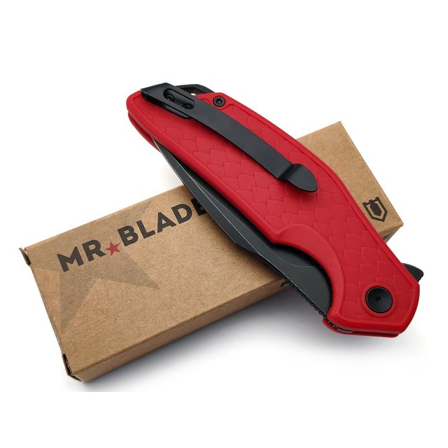 Mr.Blade складной нож Wyvern MB750 сталь Aus-8 блэквош, рукоять FRN red