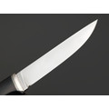 Кметь нож КМ-094 сталь Lomax PM bead blast, рукоять G10 black, мельхиор