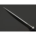 Кметь нож КМ-094 сталь Lomax PM bead blast, рукоять G10 black, мельхиор