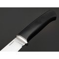 Кметь нож КМ-094 сталь Lomax PM bead blast, рукоять G10 black, мельхиор