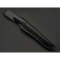 Кметь нож КМ-093 сталь Lomax PM bead blast, рукоять G10 black, мельхиор Кметь нож КМ-093 сталь Lomax PM bead blast, рукоять G10 black, мельхиор