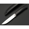 Кметь нож КМ-093 сталь Lomax PM bead blast, рукоять G10 black, мельхиор Кметь нож КМ-093 сталь Lomax PM bead blast, рукоять G10 black, мельхиор