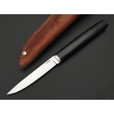 Кметь нож КМ-0104 сталь Vanax SuperClean satin, рукоять Micarta grey, мельхиор