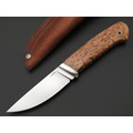 Кметь нож КМ-081 Клык Мини сталь M390 bead blast, рукоять стаб. Карельская берёза, мельхиор Кметь нож КМ-081 Клык Мини сталь M390 bead blast, рукоять стаб. Карельская берёза, мельхиор