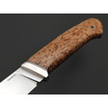 Кметь нож КМ-081 Клык Мини сталь M390 bead blast, рукоять стаб. Карельская берёза, мельхиор Кметь нож КМ-081 Клык Мини сталь M390 bead blast, рукоять стаб. Карельская берёза, мельхиор