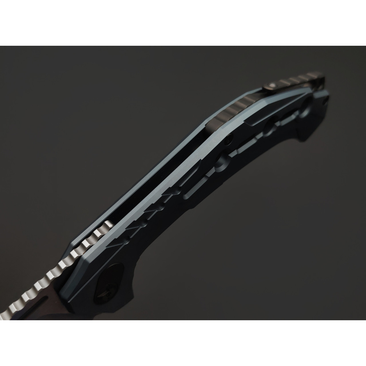 TuoTown & Knife Tech складной нож Technopchak TPK-MBL сталь TMAX satin, рукоять Titanium TC4 blue