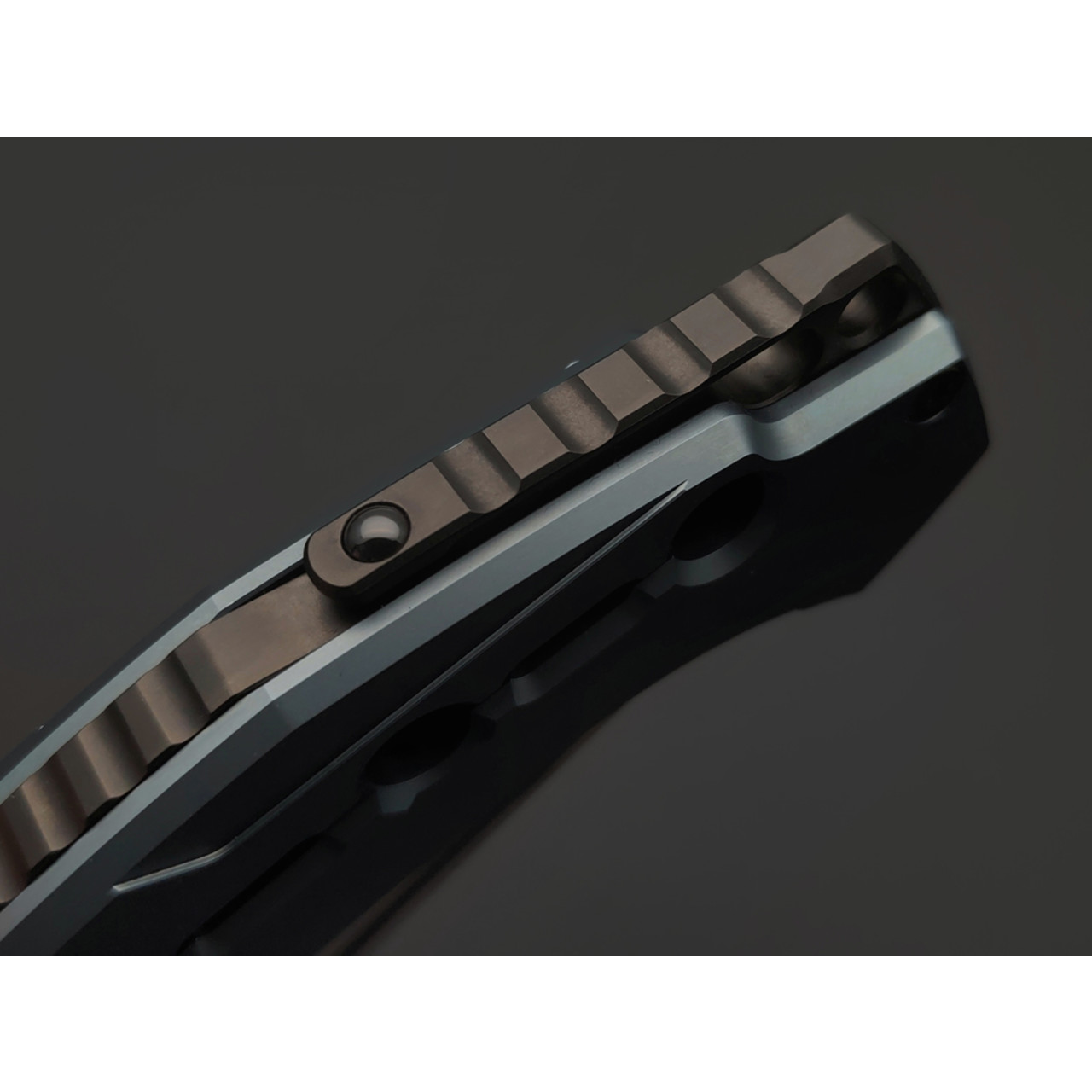 TuoTown & Knife Tech складной нож Technopchak TPK-MBL сталь TMAX satin, рукоять Titanium TC4 blue