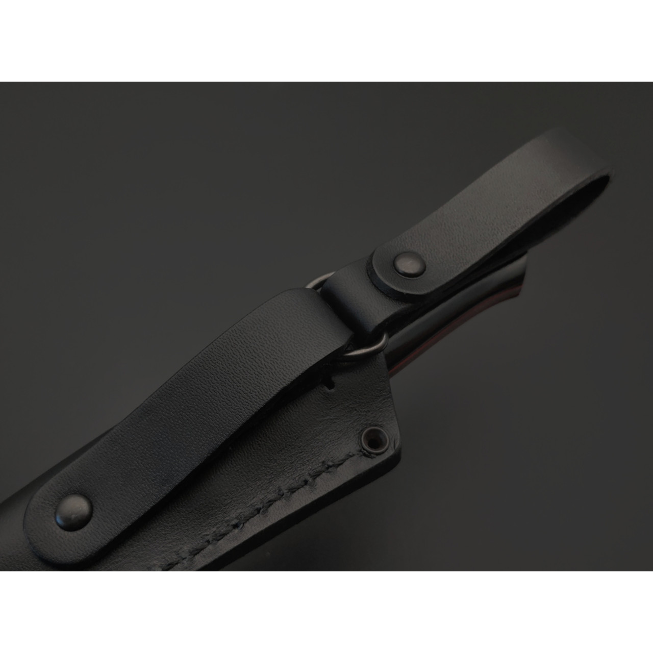 Кузница Ковчег нож Прямой ЦМ сталь Elmax satin, рукоять G10 black & red