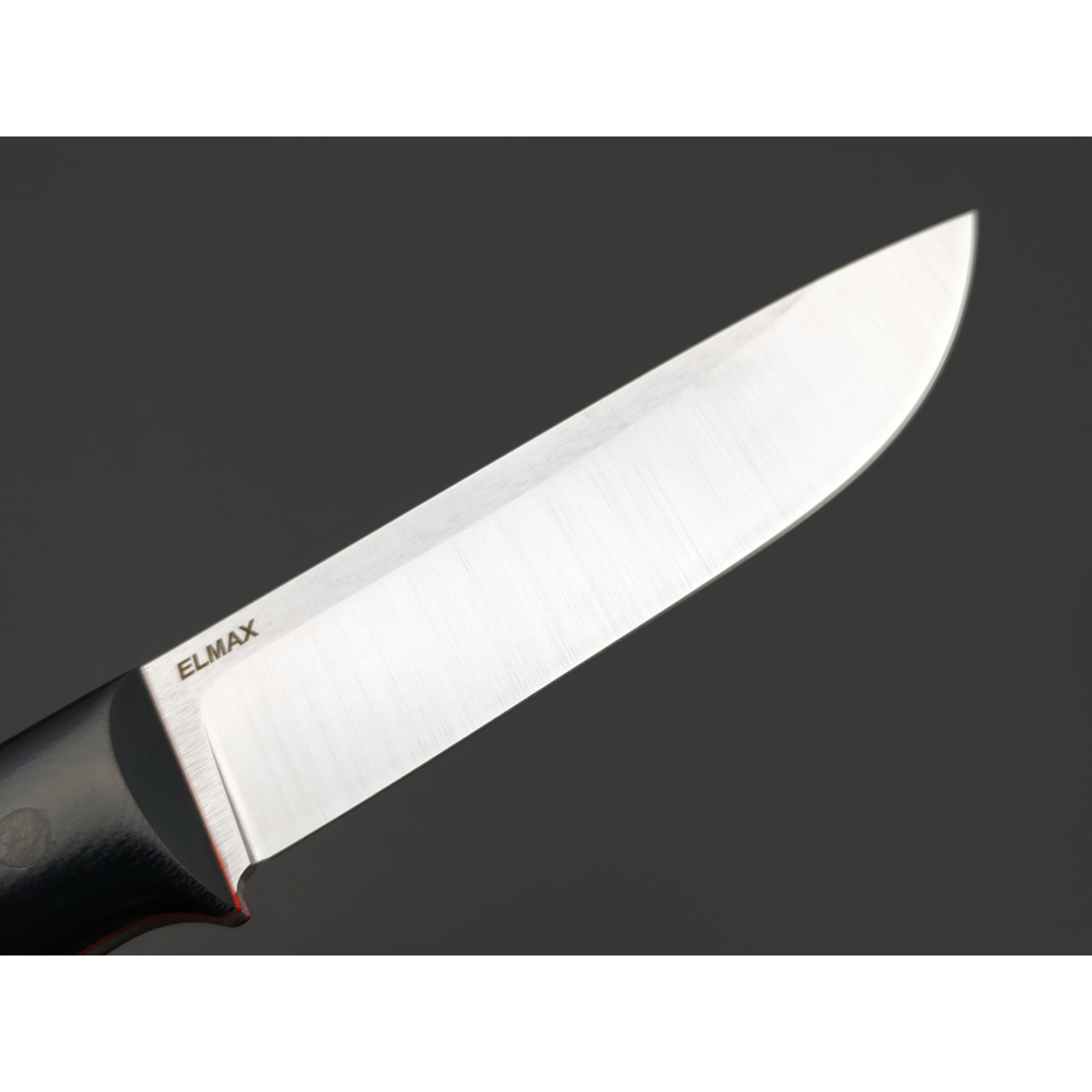 Кузница Ковчег нож Прямой ЦМ сталь Elmax satin, рукоять G10 black & red