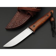 Кузница Ковчег нож Шейный сталь Elmax satin, рукоять Айронвуд, G10 black