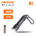 NICRON светодиодный фонарик брелок N1 Black 100LM IPX7 NICRON светодиодный фонарик брелок N1 Black 100LM IPX7