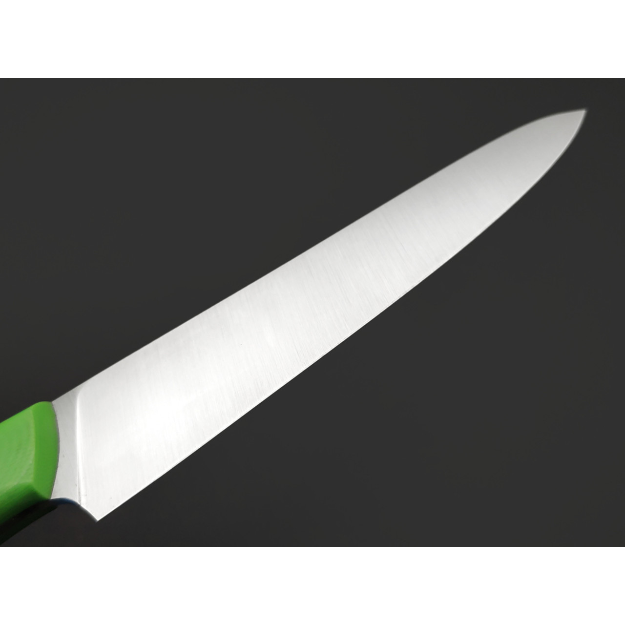 Кметь нож кухонный универсальный КМ-0112 сталь X50CrMoV15 satin, рукоять G10 green