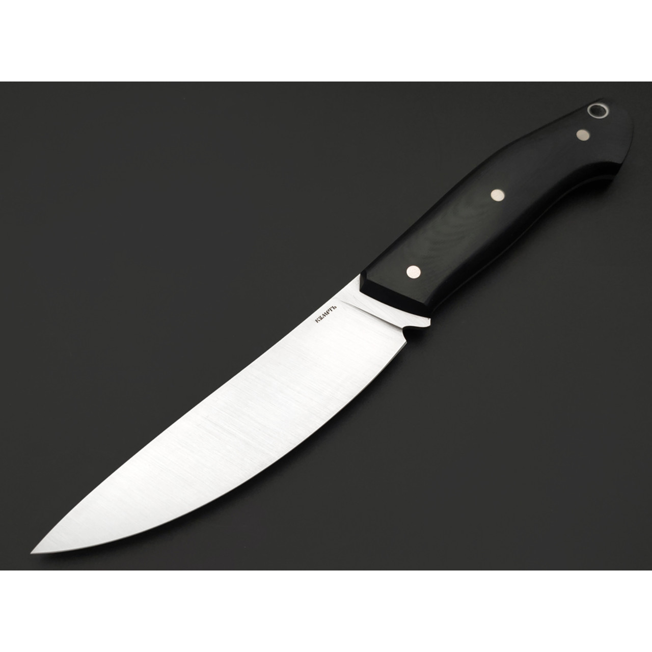 Кметь нож кухонный КМ-0114 сталь X50CrMoV15 satin, рукоять G10 black