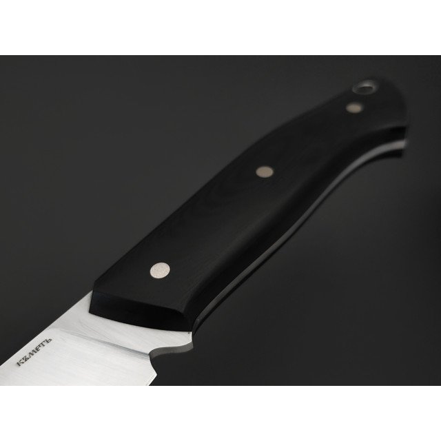 Кметь нож кухонный КМ-0114 сталь X50CrMoV15 satin, рукоять G10 black