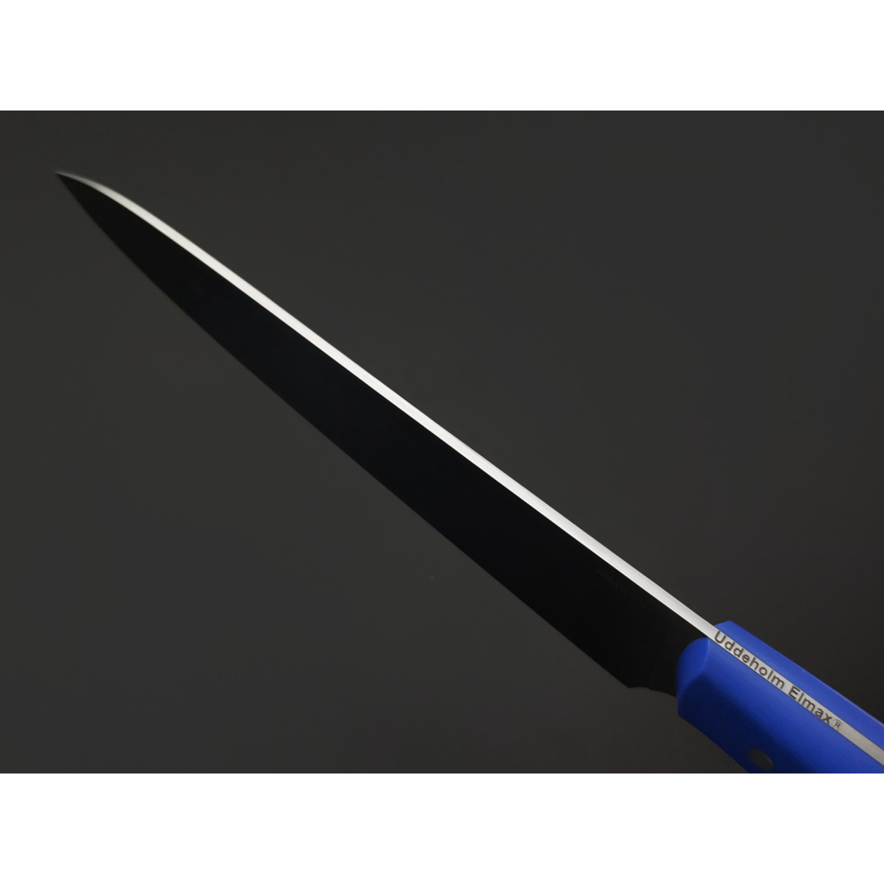Кметь нож кухонный универсальный КМ-0110 сталь Elmax satin, рукоять G10 blue