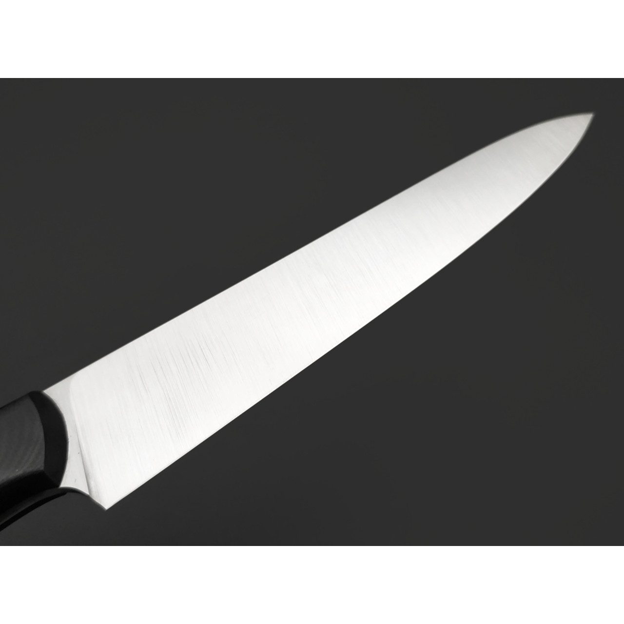 Кметь нож кухонный универсальный КМ-0111 сталь Elmax satin, рукоять G10 black
