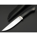 Кметь нож КМ-063 Клык сталь QPM 53 хром, рукоять G10 black, мельхиор Кметь нож КМ-063 Клык сталь QPM 53 хром, рукоять G10 black, мельхиор