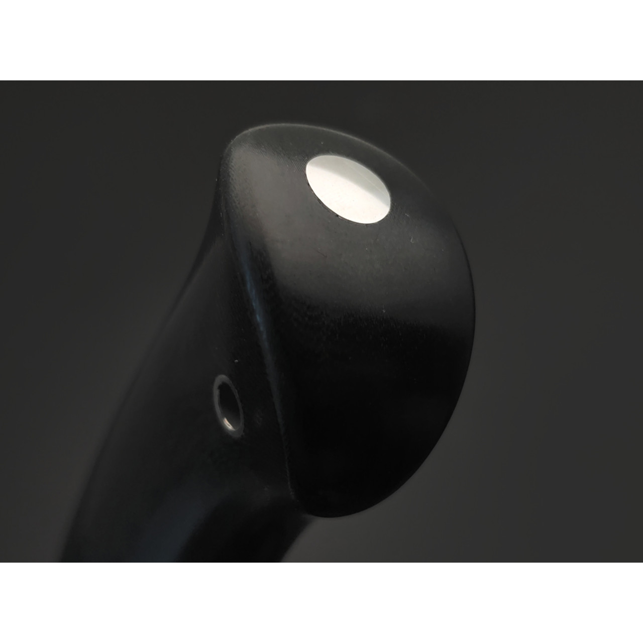 Кметь нож КМ-063 Клык сталь QPM 53 хром, рукоять G10 black, мельхиор
