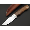 Кметь нож КМ-068 Кроха сталь S390 хром, рукоять Кап клёна, мельхиор Кметь нож КМ-068 Кроха сталь S390 хром, рукоять Кап клёна, мельхиор