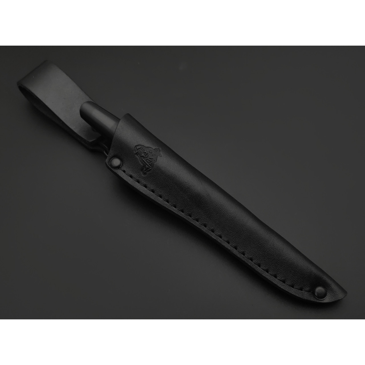 Кметь нож КМ-088 Шило сталь M398 bead blast, рукоять G10 black, мельхиор