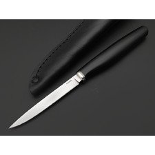 Кметь нож КМ-088 Шило сталь M398 bead blast, рукоять G10 black, мельхиор