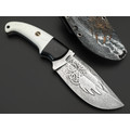 Волчий Век нож Fantocci Custom "Печать Велеса" сталь 1.4116 WA худ. травление, рукоять G10 black & white, пины карбон Волчий Век нож Fantocci Custom "Печать Велеса" сталь 1.4116 WA худ. травление, рукоять G10 black & white, пины карбон