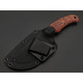 Волчий Век нож Шихан Custom "Oni" сталь 95Х18 WA худ. травление, рукоять G10 black & red, пины карбон Волчий Век нож Шихан Custom "Oni" сталь 95Х18 WA худ. травление, рукоять G10 black & red, пины карбон