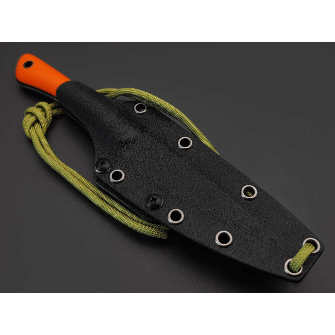 Волчий Век нож Сечень сталь N690 WA satin, рукоять G10 orange & black, пины карбон