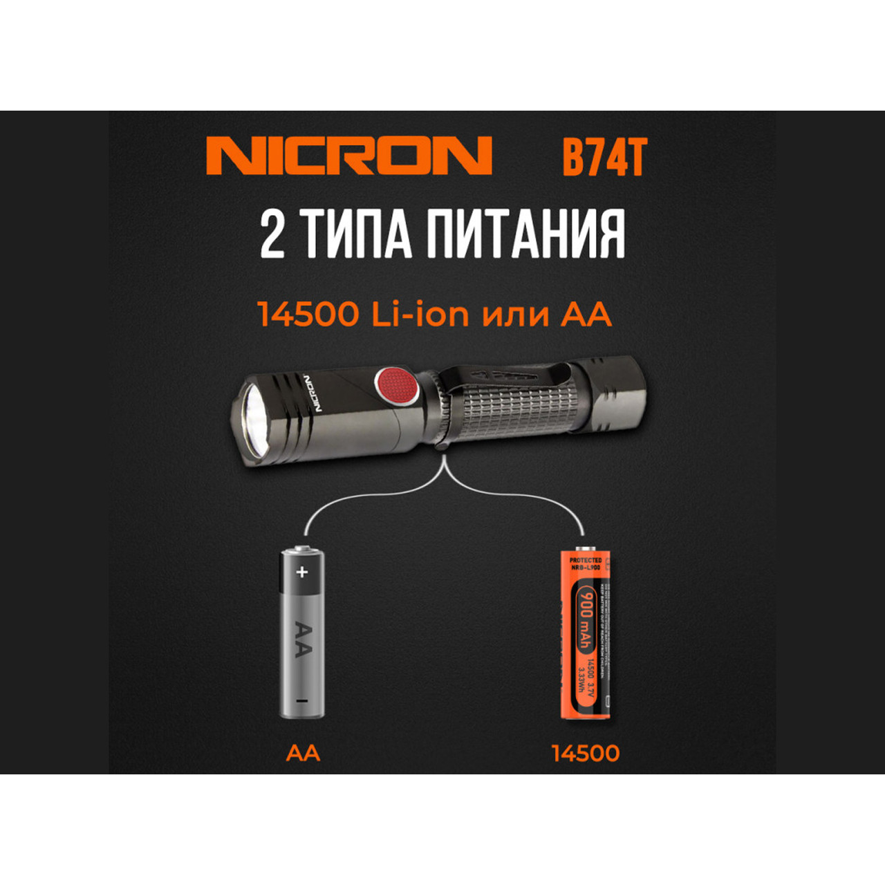 NICRON светодиодный поворотный фонарь B74T 700LM IP65