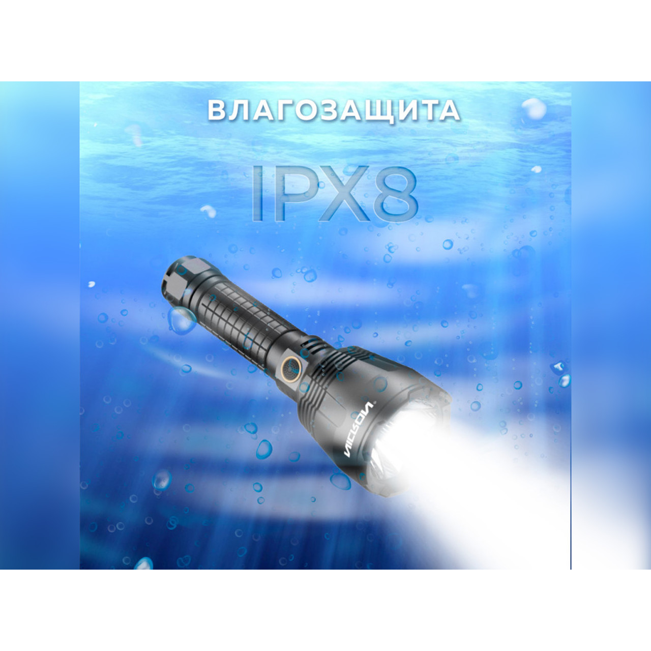 NICRON светодиодный тактический фонарь B200 1600LM IPX8