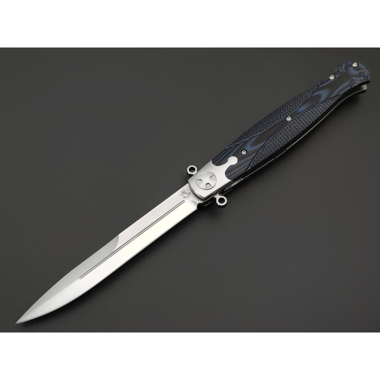 Steelclaw складной нож Командор-03 сталь D2 satin, рукоять G10 black & blue