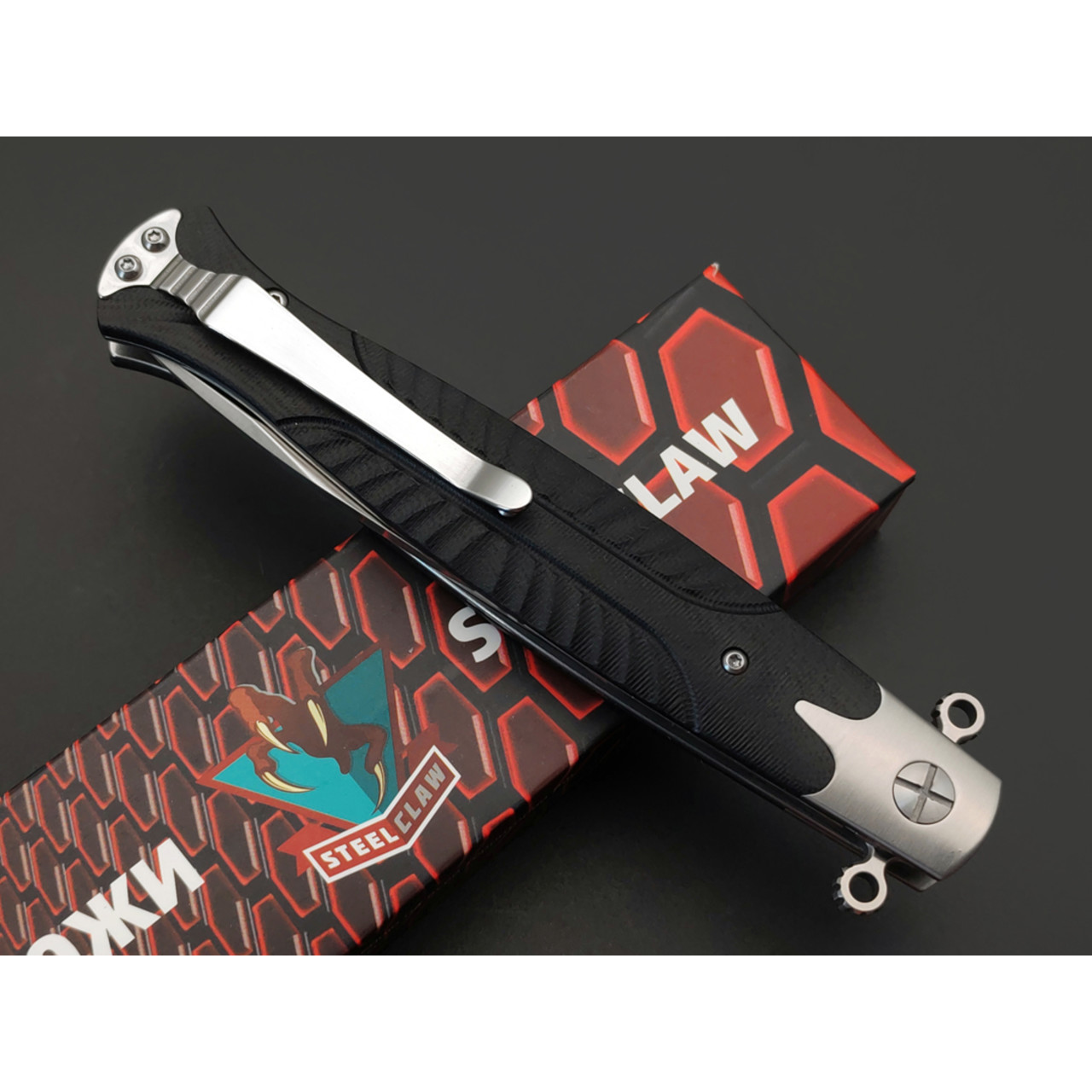 Steelclaw складной нож Командор-02 сталь D2 satin, рукоять G10 black